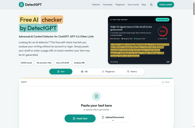 DetectGPT 16 homepage 768x506
