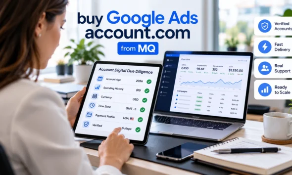 lady working on google ad account