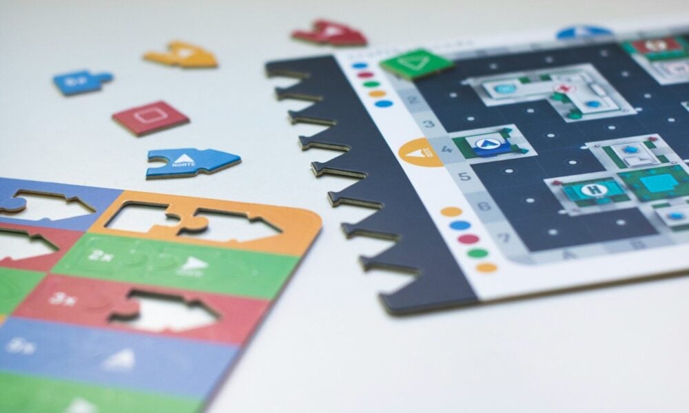 assorted color and pattern game cards