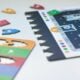 assorted color and pattern game cards