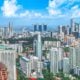 aerial photography of high rise buildings